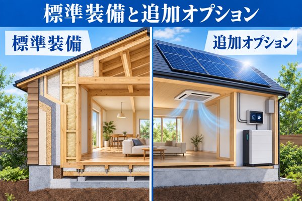 エコワークスの標準装備と追加オプションの比較