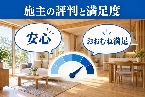 エコワークスで家づくりをした施主の評判と満足度