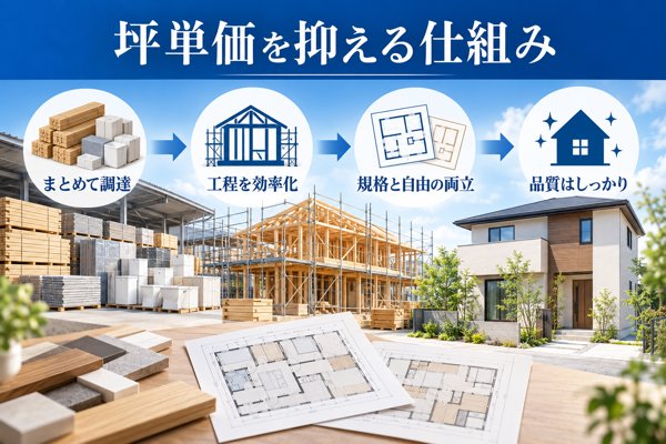 アイフルホームが坪単価を抑えられる理由とローコスト住宅の成り立ち