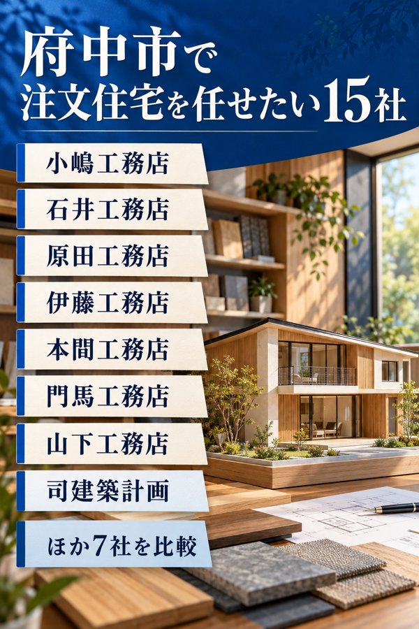 府中市で注文住宅を任せたい15社【強み・坪単価をチェック】