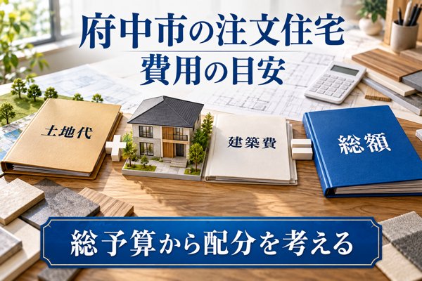 府中市で注文住宅を建てる費用の目安|土地代と建築費の総額