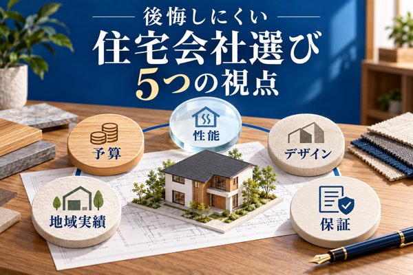 府中で後悔しにくい注文住宅会社選び5つの視点