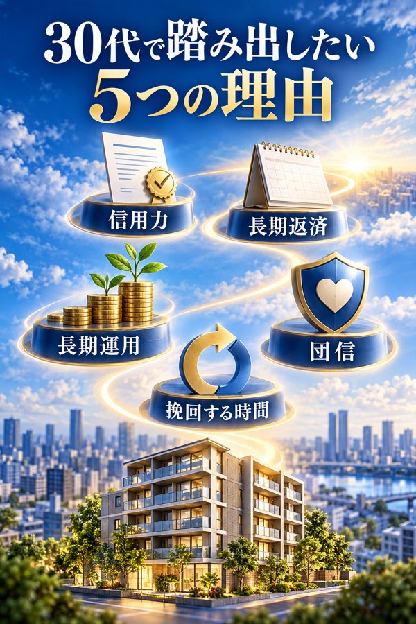30代のうちに不動産投資へ踏み出したい5つの理由