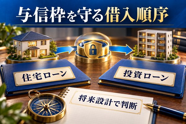 投資ローンと住宅ローンで「与信枠の取り合い」を防ぐ借入の順序