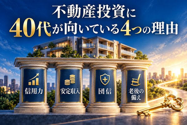 不動産投資に40代が向いている4つの理由