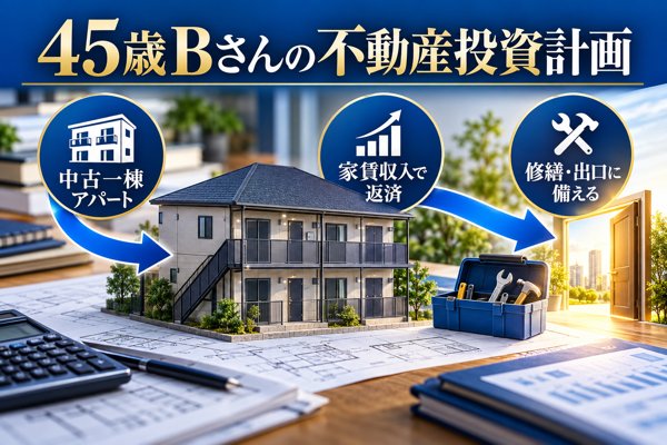 【モデルケース】Bさん(45歳・年収800万円)が描く不動産投資の計画