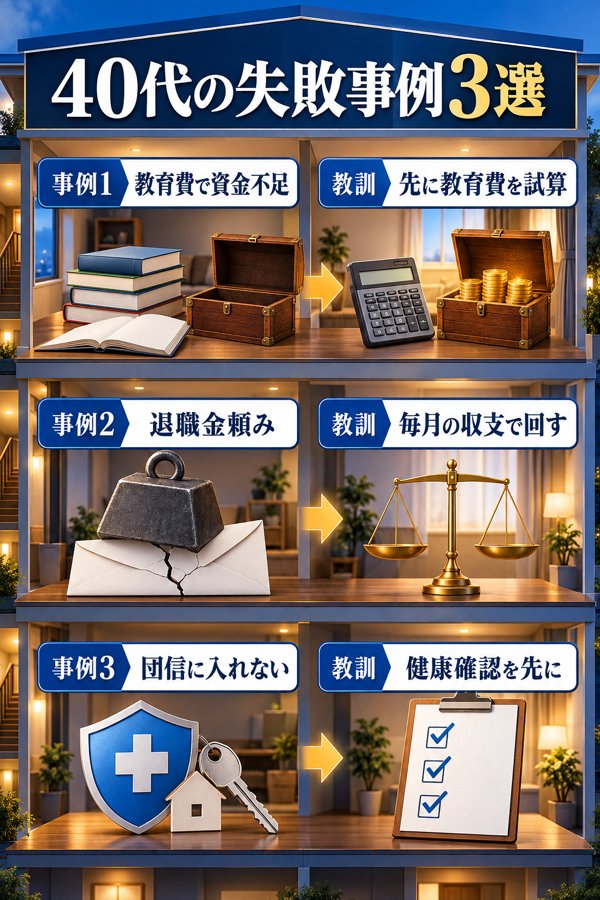 40代に起こりがちな失敗事例3選と得られる教訓