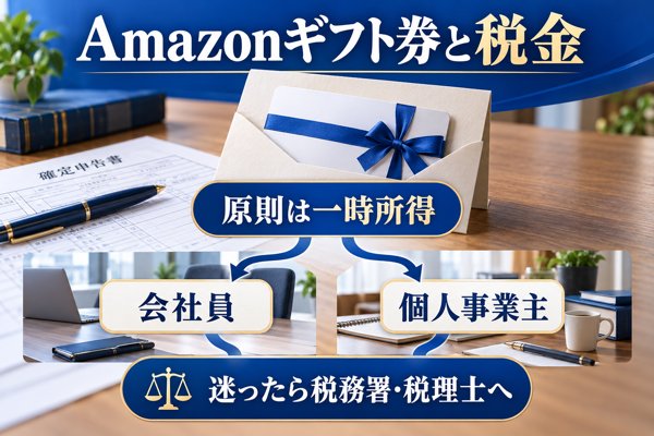 受け取ったAmazonギフト券の税金と確定申告の要否