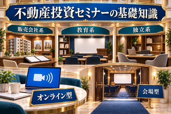 不動産投資セミナーの基礎知識と、種類・開催形式ごとの違い