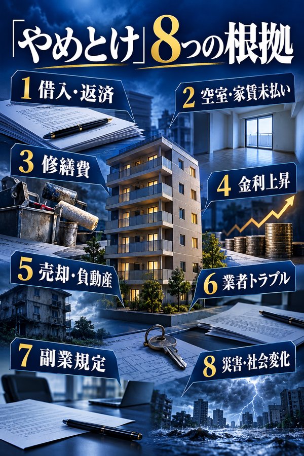 不動産投資に「やめとけ」の声が上がる8つの根拠