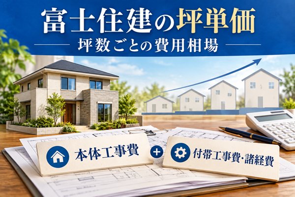 富士住建の坪単価は55万円が目安|坪数ごとの費用相場