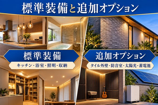 富士住建の標準装備と追加オプションの内容