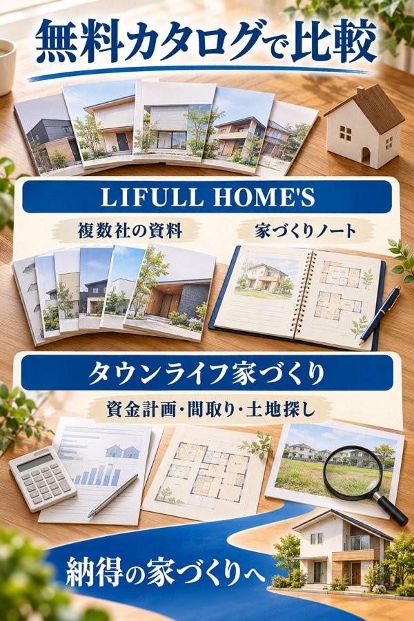 納得の家づくりへ踏み出す最初の行動、無料カタログの取り寄せ