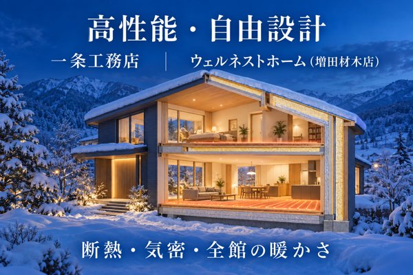 【高性能・自由設計型】雪深く冷え込む地域で真価を発揮する断熱重視の2社