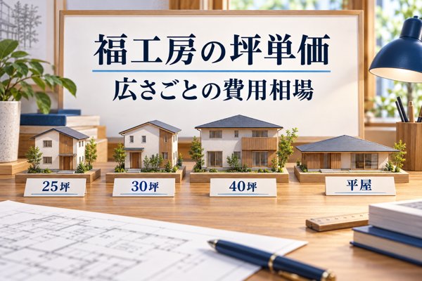 福工房の坪単価目安は約54万円〜62万円|広さごとの費用相場