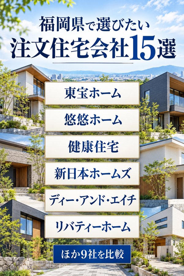 福岡県で選びたい注文住宅会社15選
