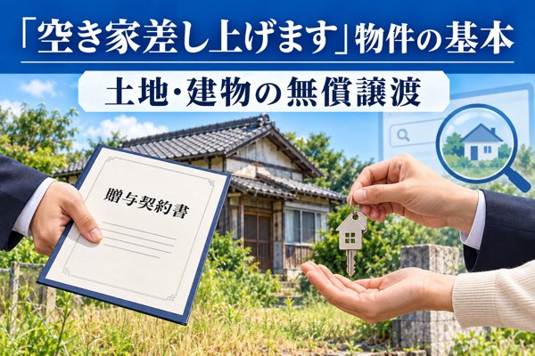 「空き家差し上げます」物件の基本