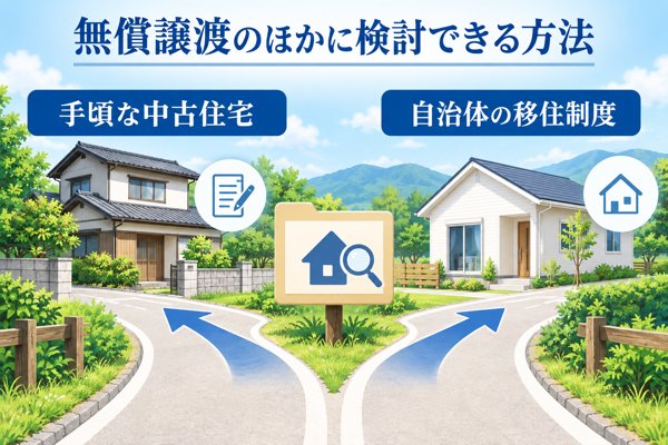 空き家の無償譲渡のほかに検討できる方法