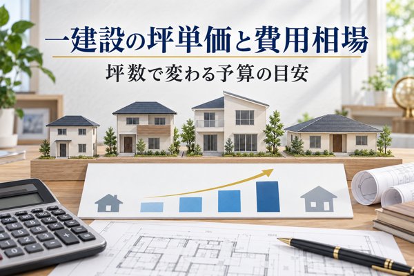 一建設の坪単価の目安は約51万円|坪数ごとの費用相場