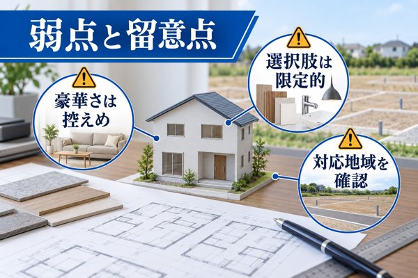 一建設で家を建てる際の弱点と留意点