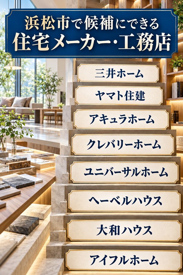 浜松市で候補にできるほかの住宅メーカー・工務店