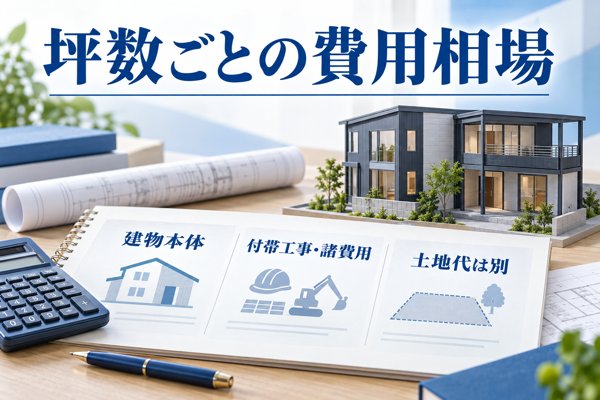 ヘーベルハウスの坪単価は平均約125万円|坪数ごとの費用相場