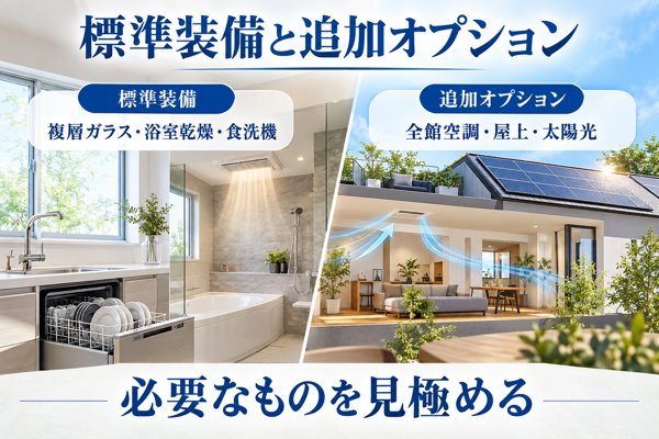 標準装備と追加オプションで変わるヘーベルハウスの費用の考え方