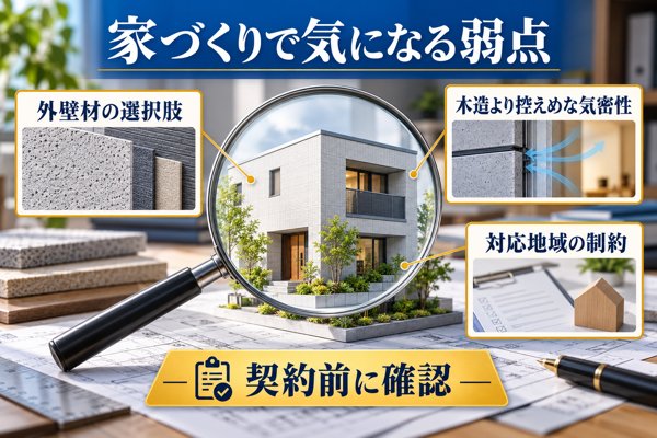 ヘーベルハウスの家づくりで気になる弱点