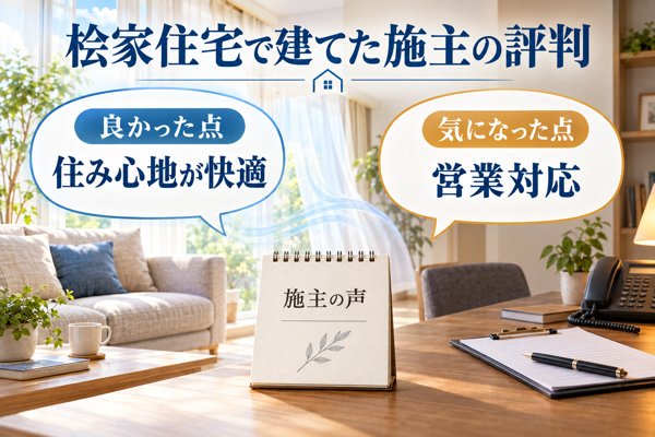 桧家住宅で家づくりをした施主の評判
