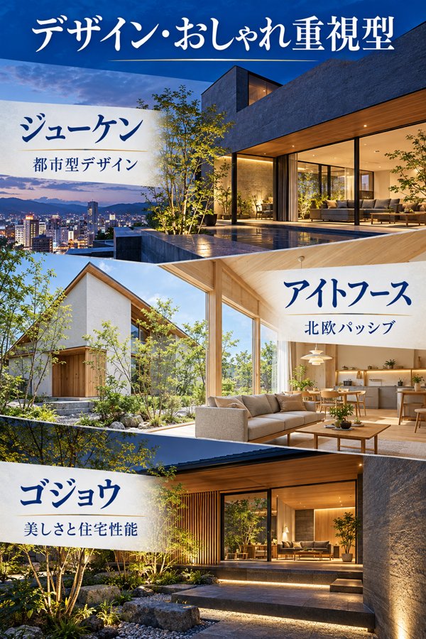 【デザイン・おしゃれ重視型】見た目にこだわる広島の施主に向く3社