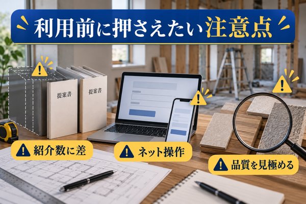 ホームプロを使う際のデメリット|事前に押さえたい注意点