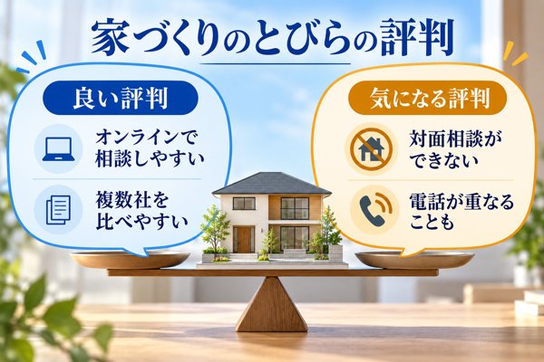 家づくりのとびらに寄せられた評判と利用者の声