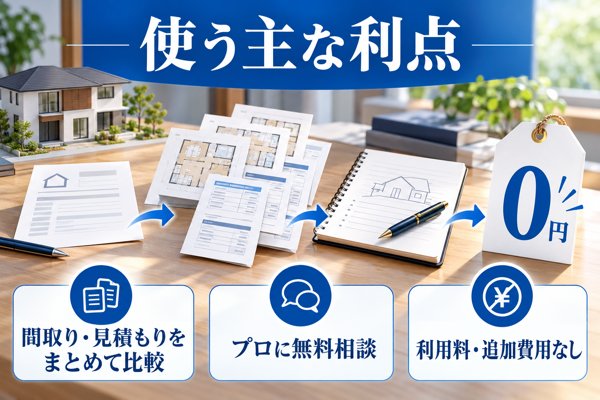 家づくりのとびらを使う主な利点