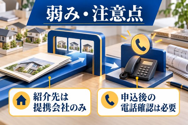 家づくりのとびらの弱み・注意点