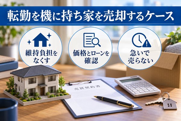 転勤を機に持ち家を売却するケース