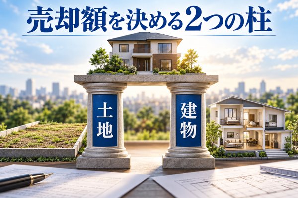 売却額を決める2つの柱は土地と建物