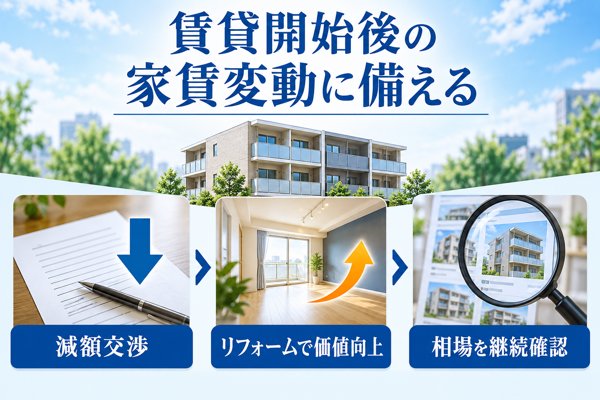 賃貸開始後に起こりうる家賃の変動
