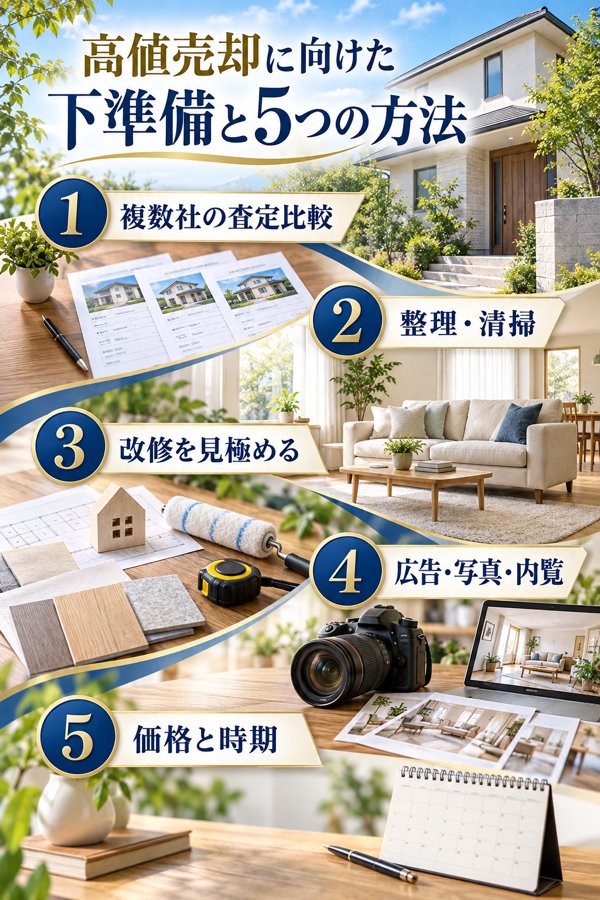 高値売却に向けた下準備と5つの方法