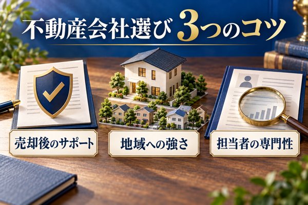 家の高値売却を後押しする不動産会社選び3つのコツ