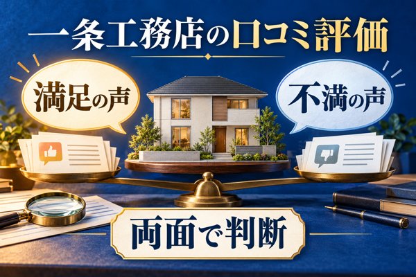 一条工務店の口コミ評価の全体像|満足の声と不満の声を両側から整理
