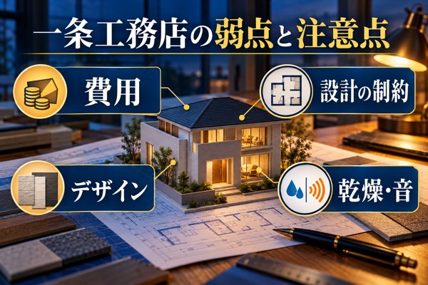 一条工務店の弱点と注意点