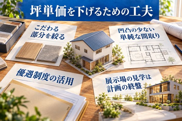 一条工務店で坪単価を下げるための工夫