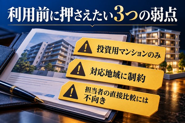 イエヲタ利用前に押さえたい3つの弱点と注意事項
