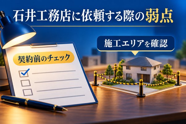 石井工務店に家づくりを依頼する際の弱点