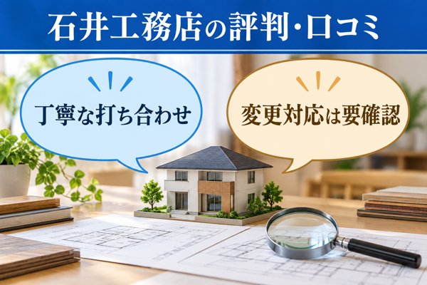 石井工務店の評判と施主から寄せられた口コミの実態