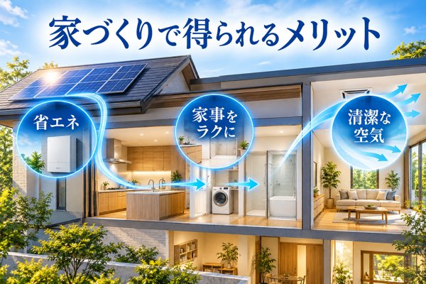 イシンホームの家づくりで得られるメリット