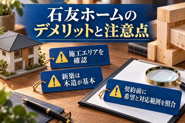 石友ホームのデメリットと注意点