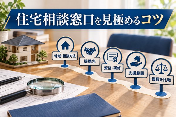 住宅相談窓口を見極めるコツ|比べておきたい5つの視点