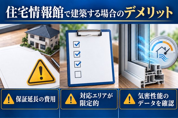 住宅情報館で建築する場合のデメリット