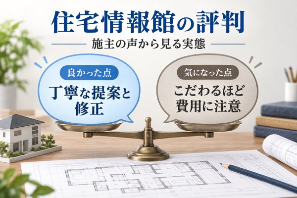 住宅情報館の評判は本当に悪いのか、施主の声から見る実態